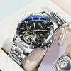 Men's Watches Flywheel Moon Phase Wristwatch Men Waterproof Moon Phase Automatic Mechanical Watch for Men Uhren Montre
