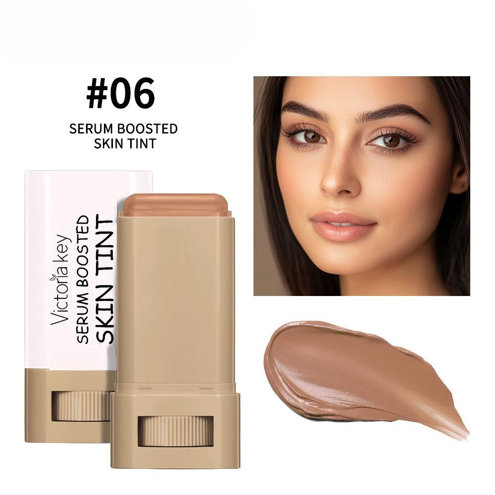 6 Farben Abdeckstift-Palette - Deckt Makel Akne Narben ab, Primer BB Cream Foundation Stick, Langanhaltendes Natürliches Finish Gesichts-Make-up für Alle Hauttypen