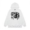 Black Spider Hooded Sweater Loose Couple Coat Tide