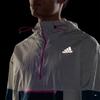 Adidas Adapt Running Jacket With Color Block Pockets And Half-Zip Hoodie Men Outerwear Green GN2179