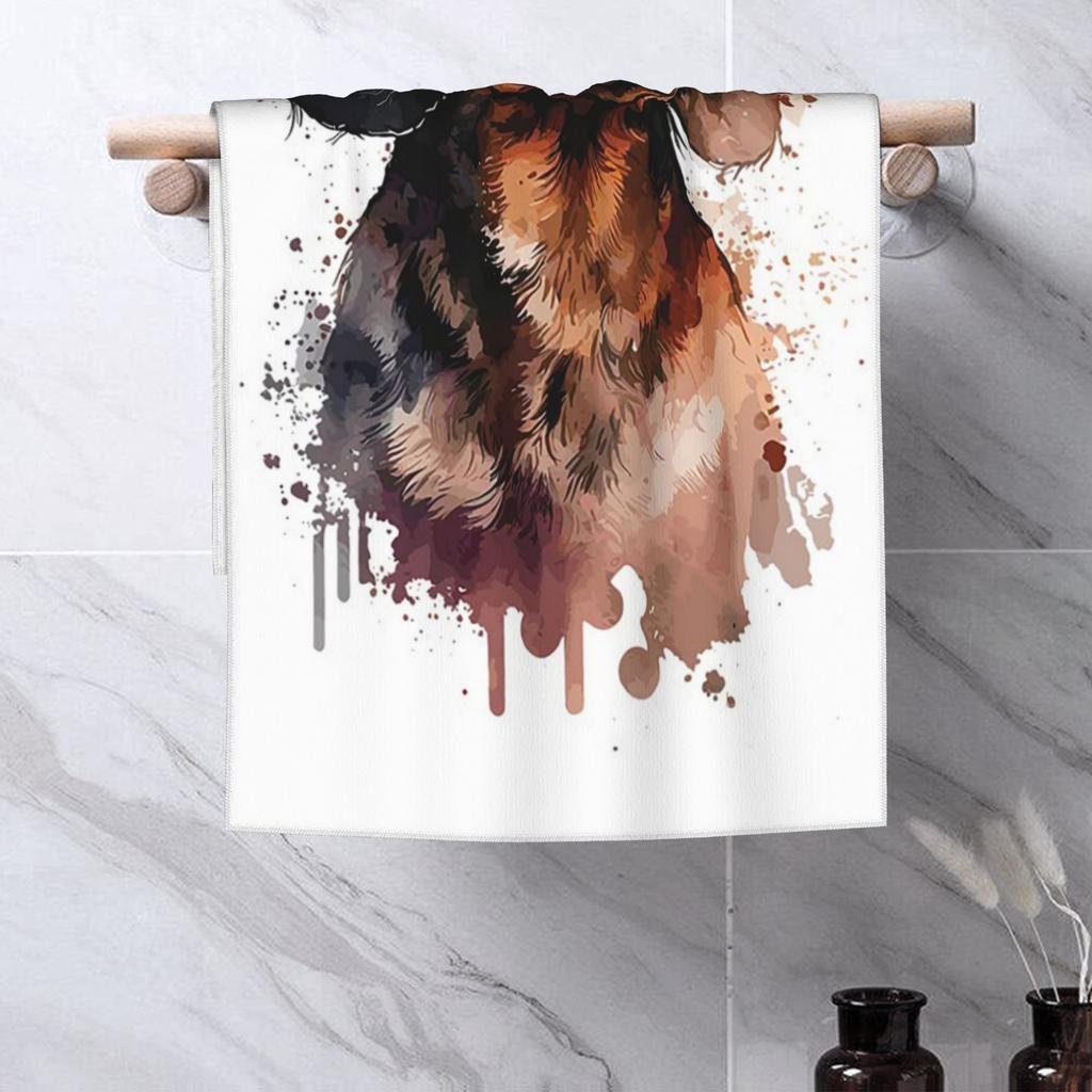 Dachshund Dog Animal Soft Face Towel Quick Dry Pool Bath Cotton Towels Absorbent Quick