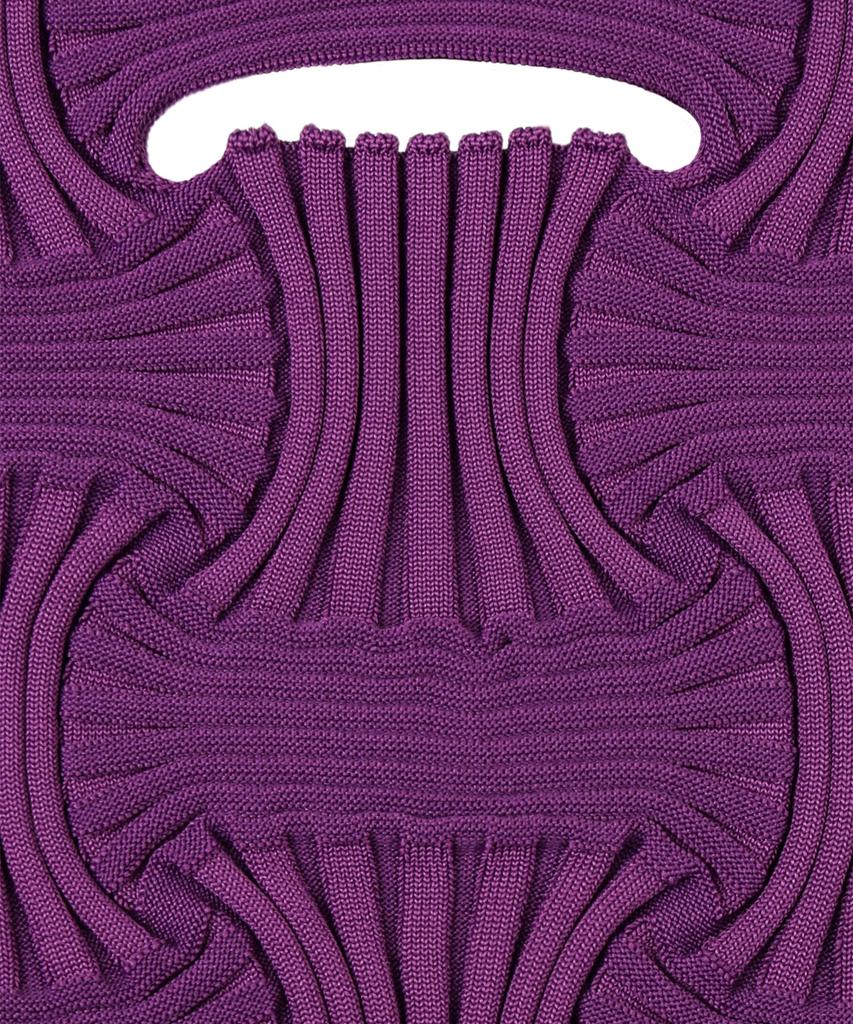 Pleatsmama Mini Bow Bag Grape Purple