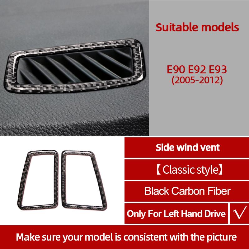 Kohlefaser Für BMW E90 E92 E93 2005-2012 Auto Mittelkonsole CD-Panel Verkleidung Aufkleber Tuning Abdeckung Dekor Auto Innenzubehör