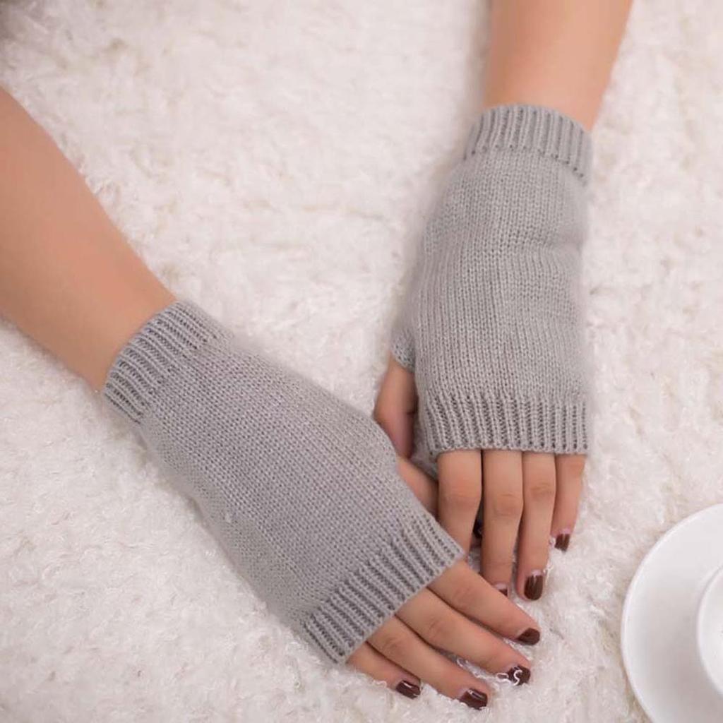 2020Fingerless Gloves Mitten Girl Women Soft Arm Warm Knitted Winter Warm Keep Gloves Mittens for Women Cold Weather Women Mittens