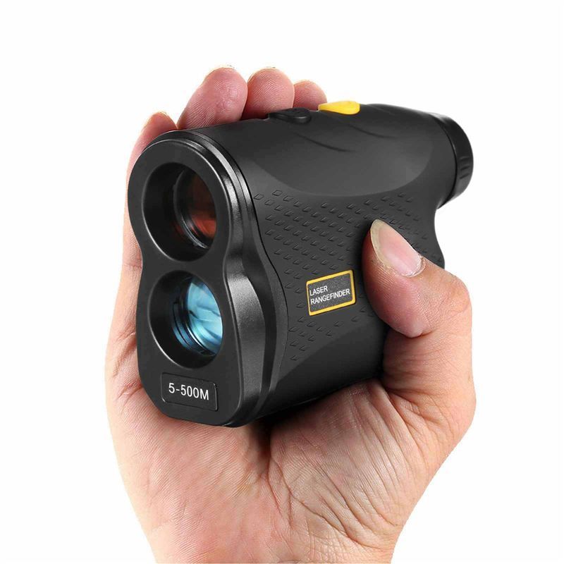 Portable Golf Rangefinder Laser Distance Meter Hunting 500 Tape Measure Speed Tester Golf Slope Adjusted Mode Telescope Durable