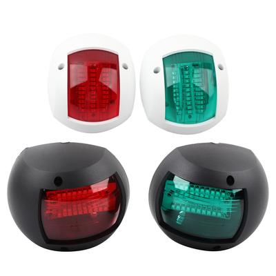 Boat Sidelight Navigation  Light Pair of  Lamp Spherical Red Green LED Waterproof Boat Navigation Light DC12V-24V 3W