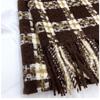 Autumn and Winter Plaid Scarf Women's New Imitation Cashmere Warm Scarf Men's Fashion Shawl Fashion Accessory for Casual Outings & Cold Weather