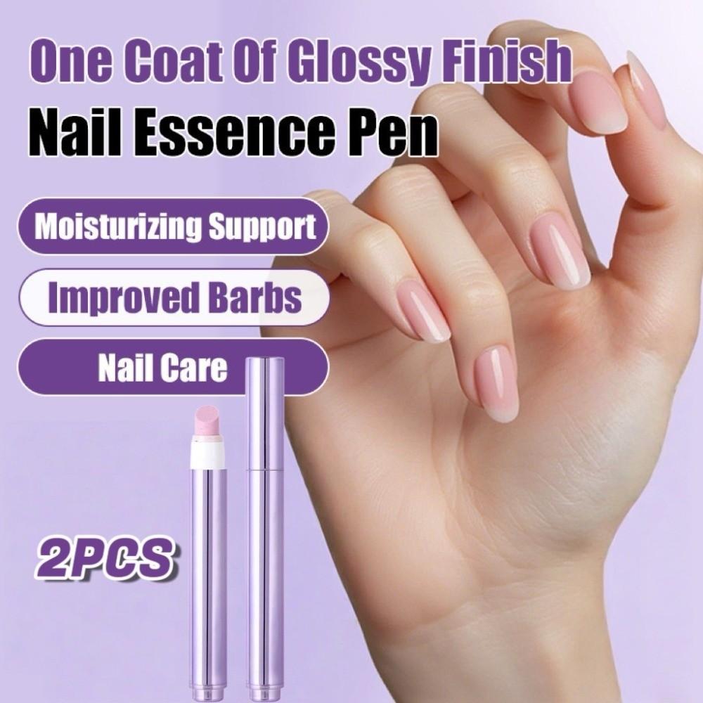 2pcs Barb Care Nail Repair Essence Pen Multi-Functional Exfoliating Nail Pen  Daily Maintenance