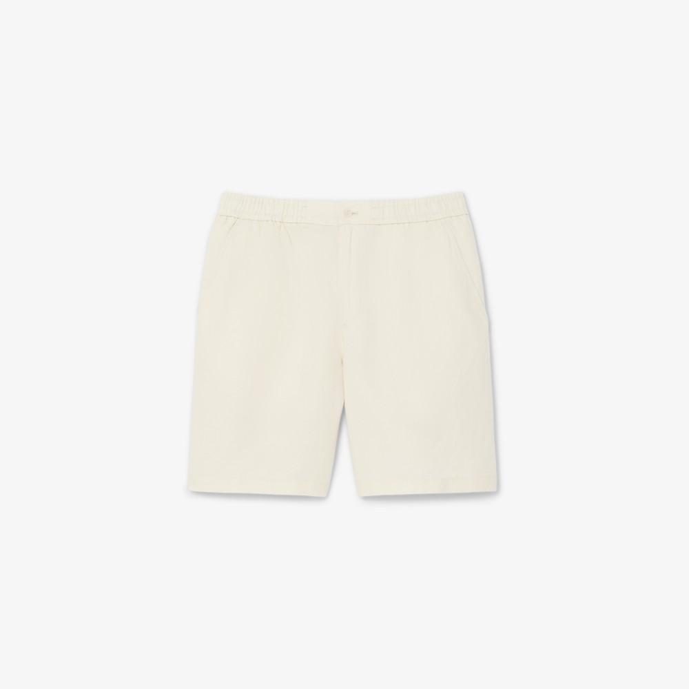 Lacoste Men's Linen Blend Banded Shorts GH2628-56G056