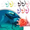 Flexible Roll Up Silicone Snorkel Swimming Swim Snorkel with Hanging Buckle Freediving Snorkel Diving Accessories