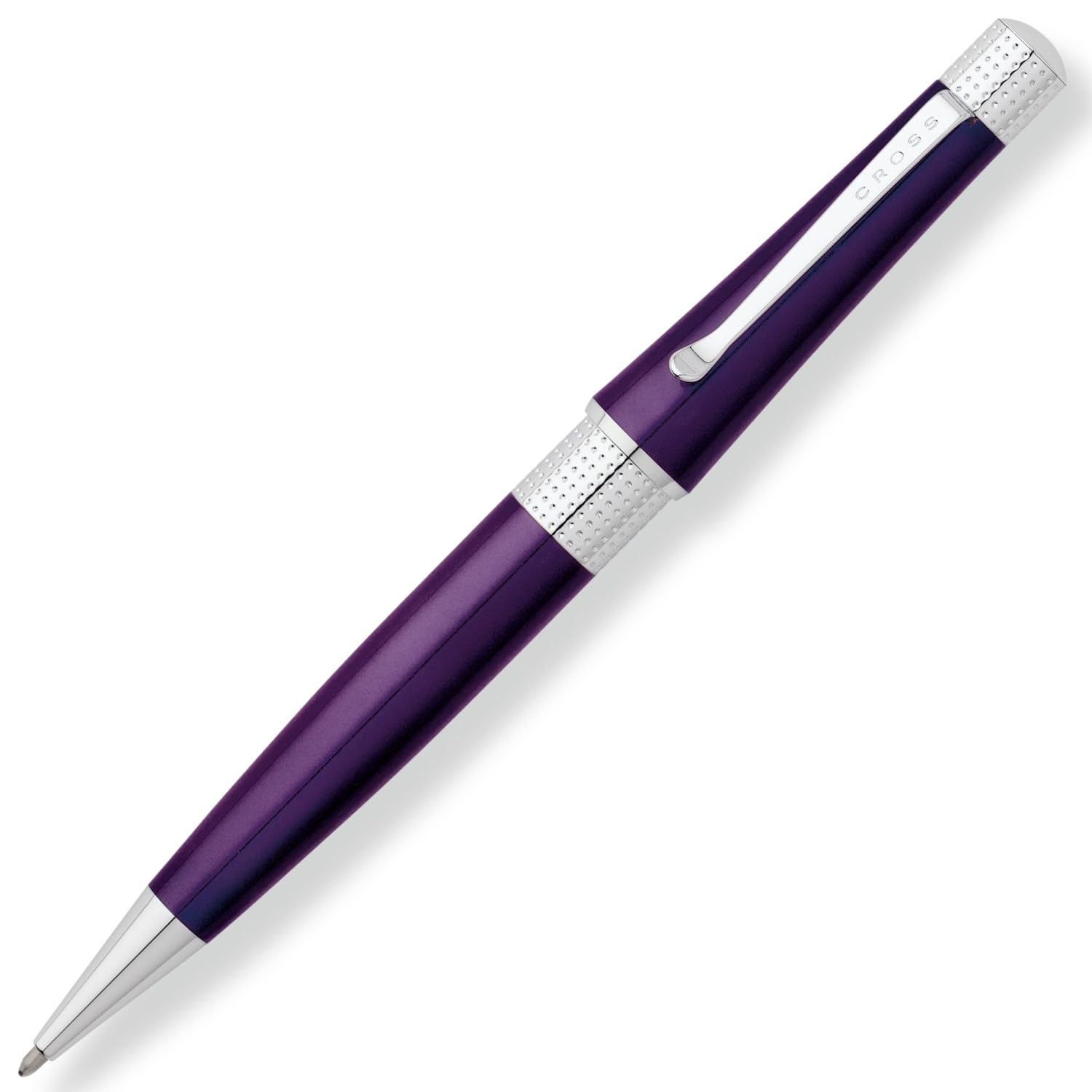 Шариковая ручка Cross Beverly Deep Purple, официально импортированная, AT0492-7, масляные чернила,