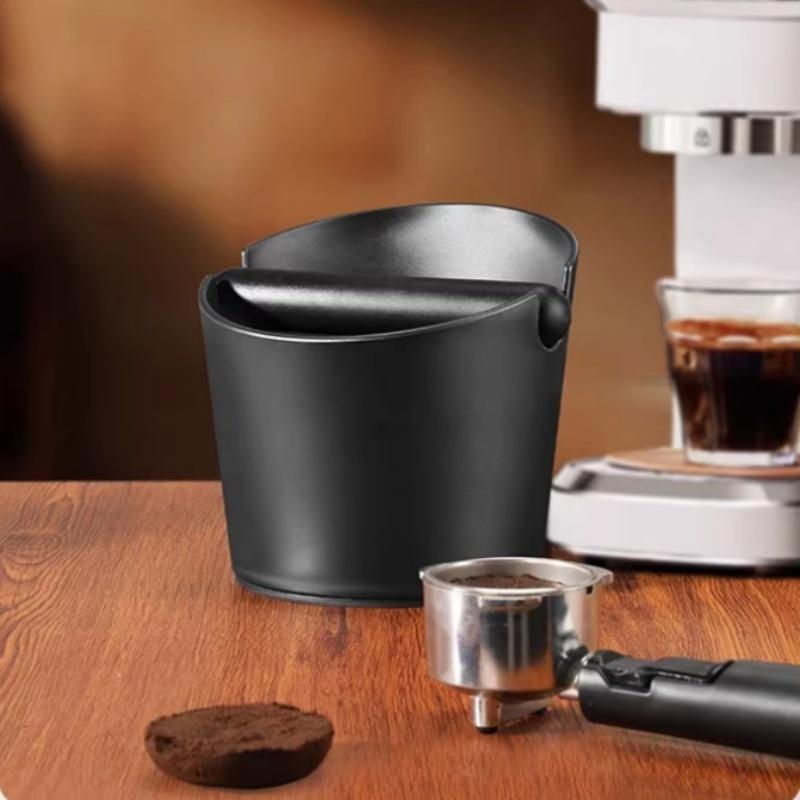 Stoßdämpfende Kaffeesatz-Abschlagbox Rutschfester Espresso-Abfallbehälter für Kaffeesatz mit abnehmbarem Abschlagbalken Kaffeemahlgut-Abfallbehälter