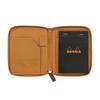 Rhodia Notepad Round Zip Case Cf13roca No. 13, Grid, Camel,