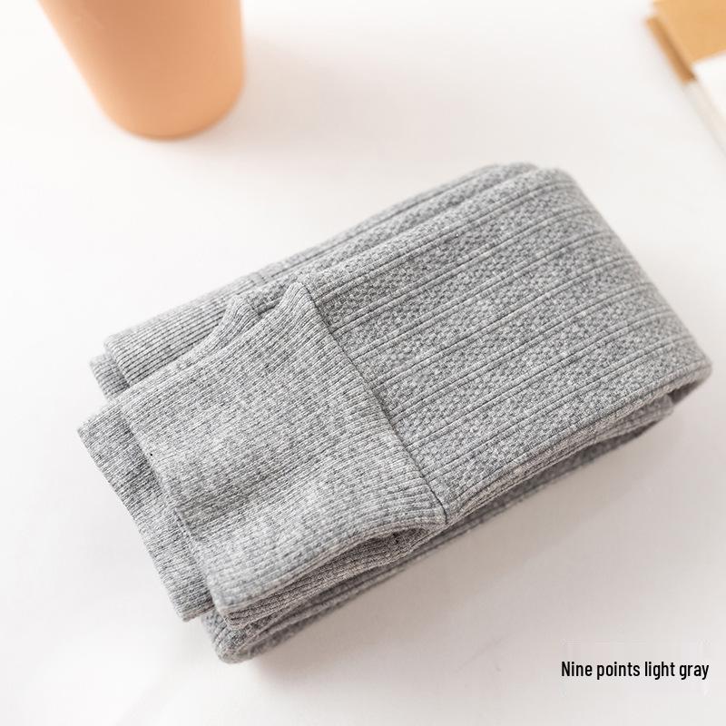 Girls' Cozy Thermal Cable Knit Fleece Leggings - Slim Fit, Thickened for Winter Warmth