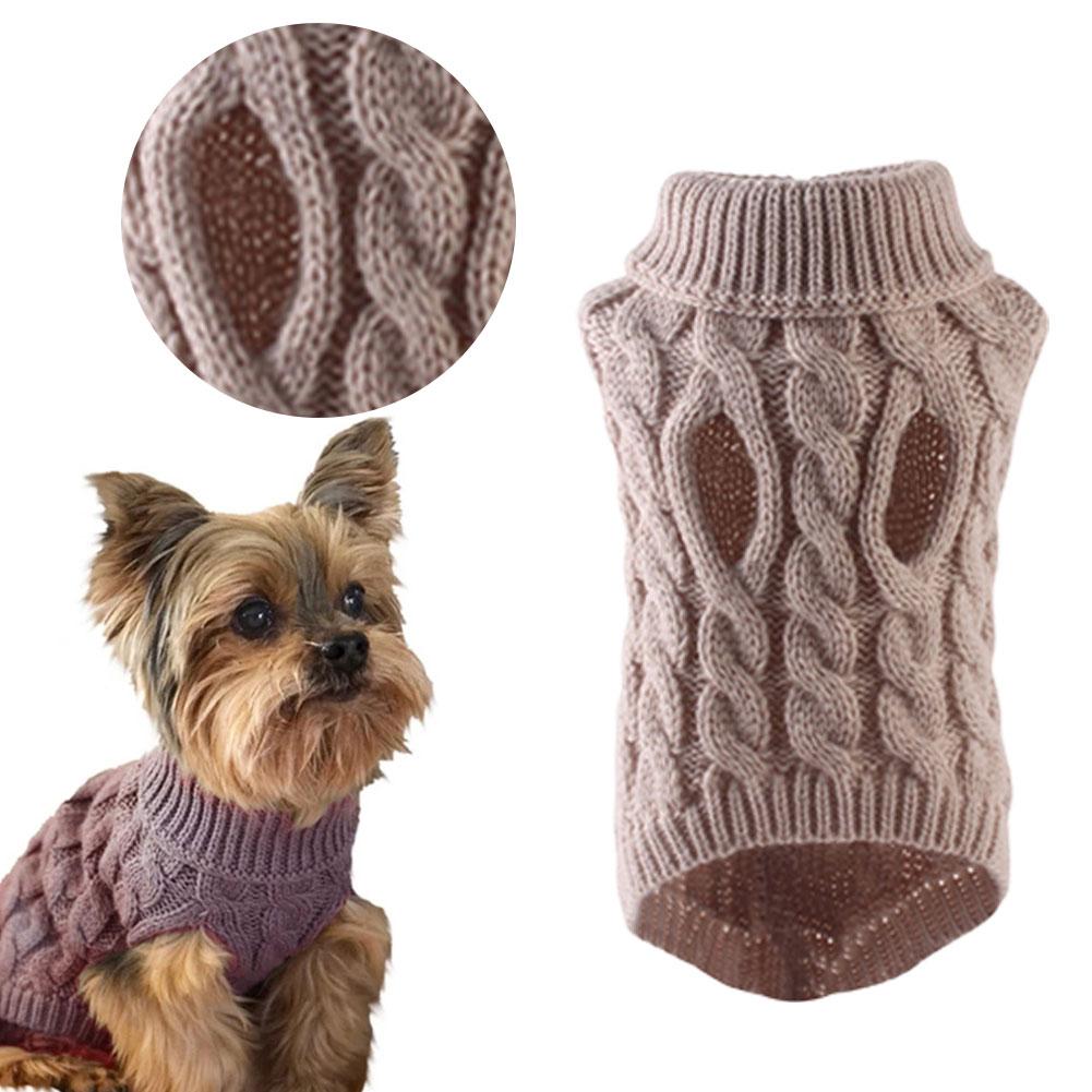 Pet Clothes Sweater Fashion Autumn Winter Warm Dog Sweater Knitted Coat Knitwear for Small Puppy Yorkshire Clothing