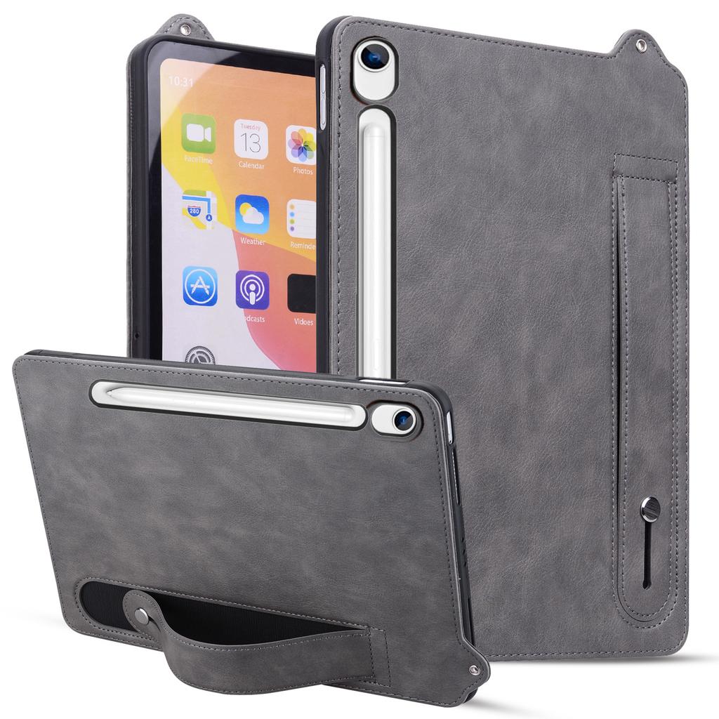 Tablet Case For Samsung Galaxy Tab S10 Lite / Tab S10 FE / Tab S9 FE Hand Strap Kickstand Leather Tablet Cover