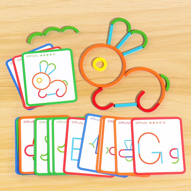 Creative Colorful Circle Puzzle Blocks: Interactive Early Education Toy for Parent-Child Play