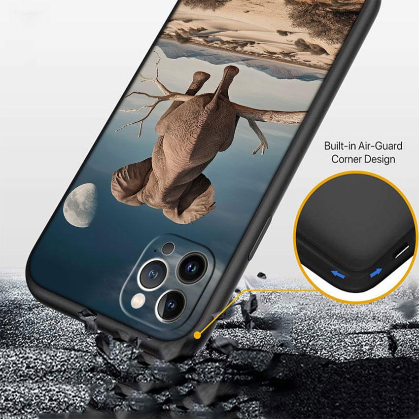 QT3 Animal Elephant Phone Case for Samsung Galaxy A05 A05S A12 A13 A15 A33 A53 A73 M15E M55 S10 S10E S20 Ultra Lite Plus Fe