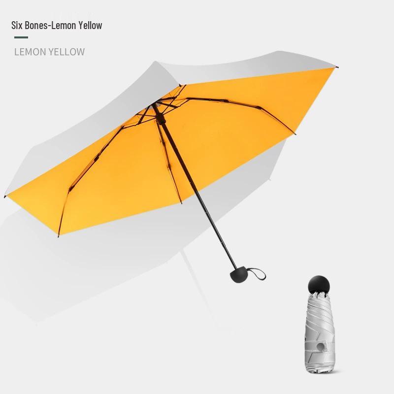 Compact 5-Fold UV Travel Umbrella