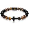 JYL TS Bracelet Men's  Beads Evokes Vintage Style & Strength