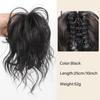 Synthetic Half-tie Hair Bun Messy Dragon Beard Meatball Head Bun Low Claw Chignon Wrap Around for Women Hairtail Extension