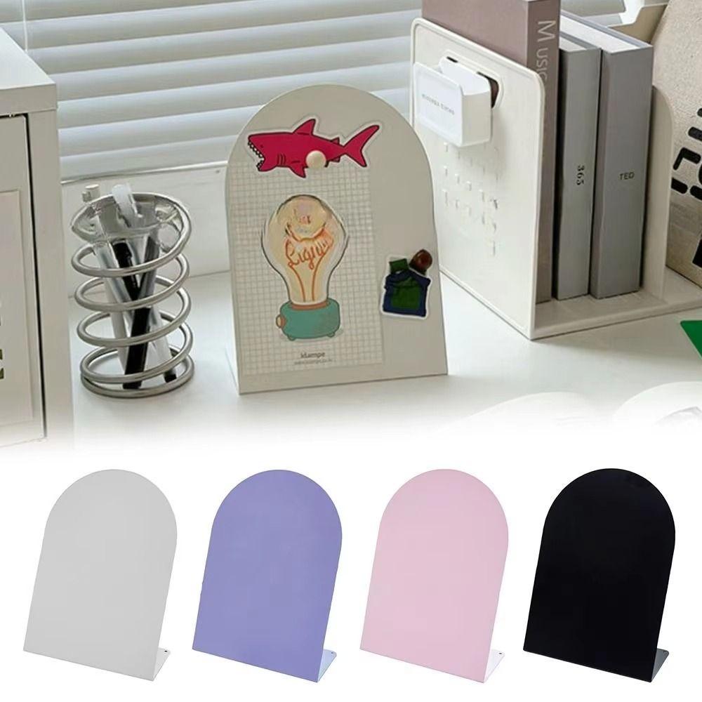 Metal Large Capacity Message Board Standing Plates Vertical Curved Drawing Board Painting Board