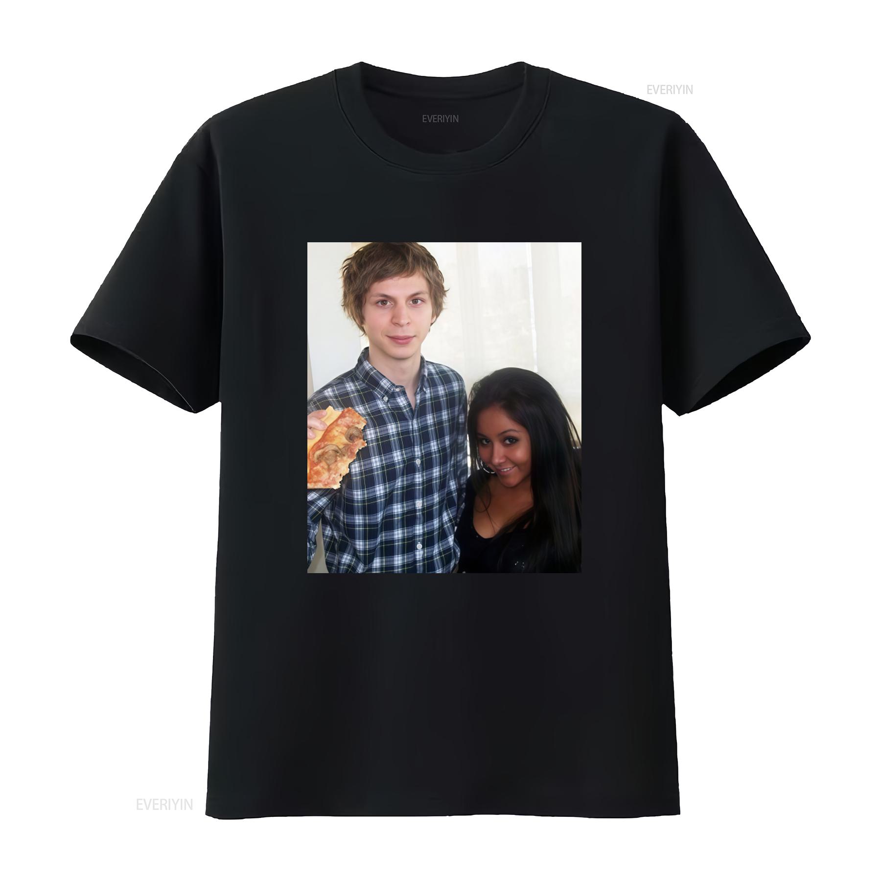 

Micheal Cera Snooki T Shirt Y2K Icons Jersey Shore Inspired vintage Washed Top For Everyday Wear fashion homme Soft Stylish 4XL