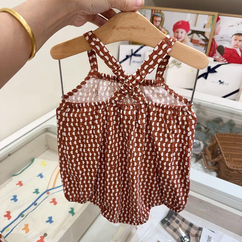 Korean Children's Clothing 25 Summer New Style Cotton Overalls for Boys and Girls, Cute Romper with Hat