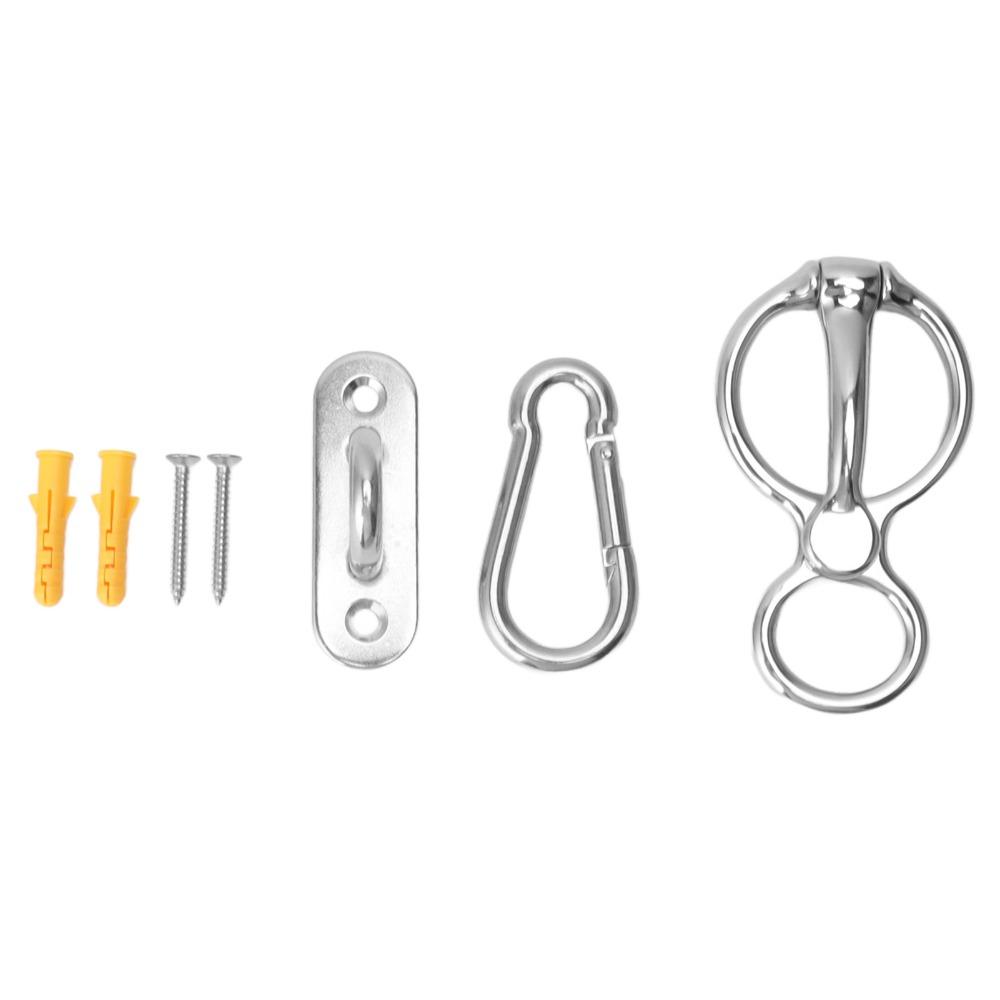 7Pcs Set Stainless Steel Horse Tie Ring Half Round Ring Horse Safety Accessory Pulling Back