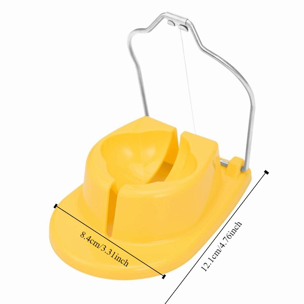Portable Handheld Boiled Egg Slicer Efficient Rust Resistant Egg Cutter Labor-saving Two Cutters Fruit Cutter Breakfast Prep