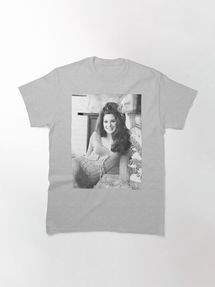 June Carter Cash Bobbie Gentry Černobílé Klasické Tričko