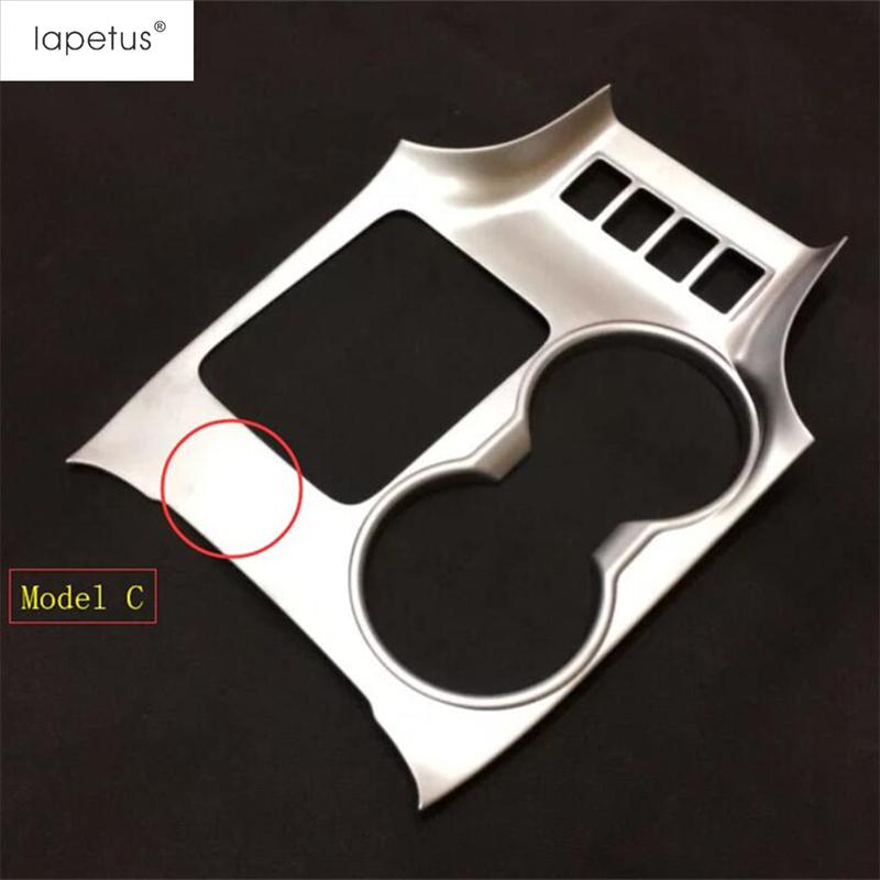 Central Control Gear Shift Panel Water Cup Frame Cover Trim For Toyota Highlander / Kluger 2014-  Matte Accessories Interior