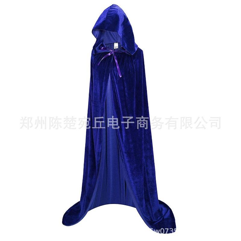 Thickened Golden Velvet Reaper Cape Cape Halloween Cape Adult Vampire Masquerade Cape Special