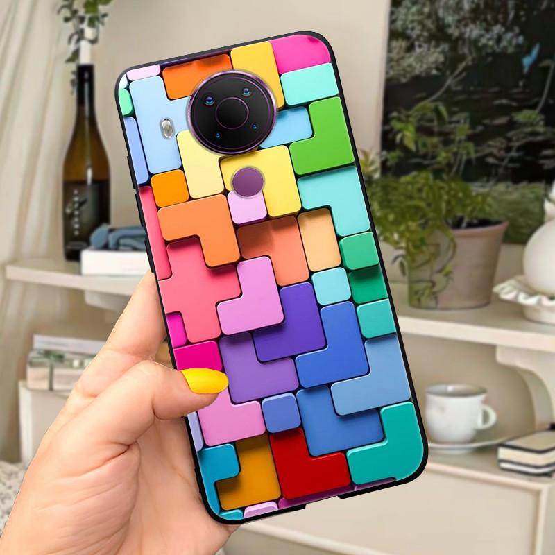 For Nokia 5.4 Case Soft Black Silicone Phone Back Cover For Nokia 5.4 Case Nokia5.4 TA-1333 TA-1340 TA-1337 TA-1328 TA-1325 Cat