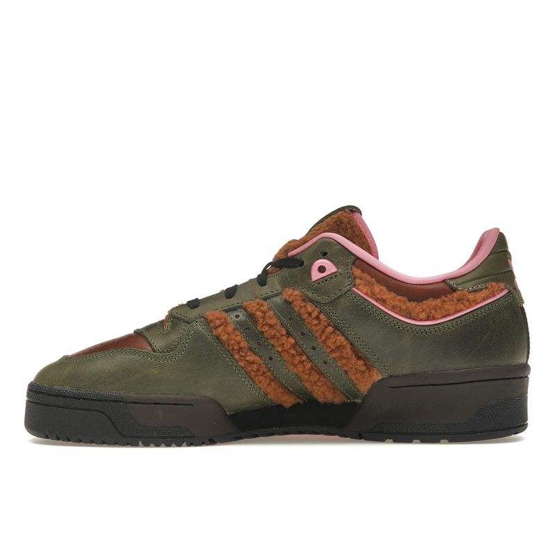 adidas Originals Rivalry Low 86 The Simpsons Mens Wild Brown Wild Pine Rose Tone IF7190