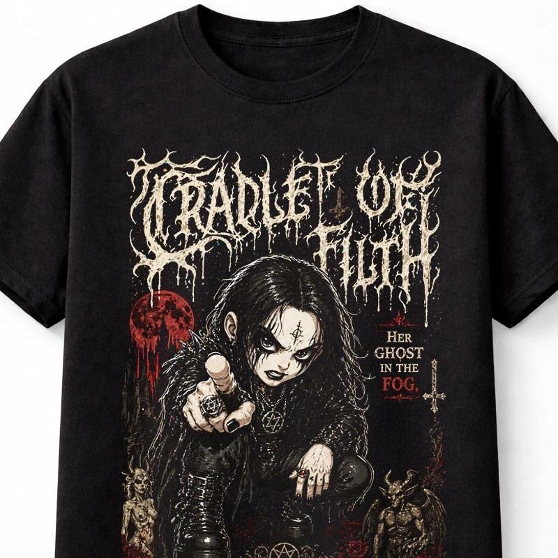 Cradle of Filth Band Metal Estremo Dani Horror Gotico Grafica T-Shirt Unisex