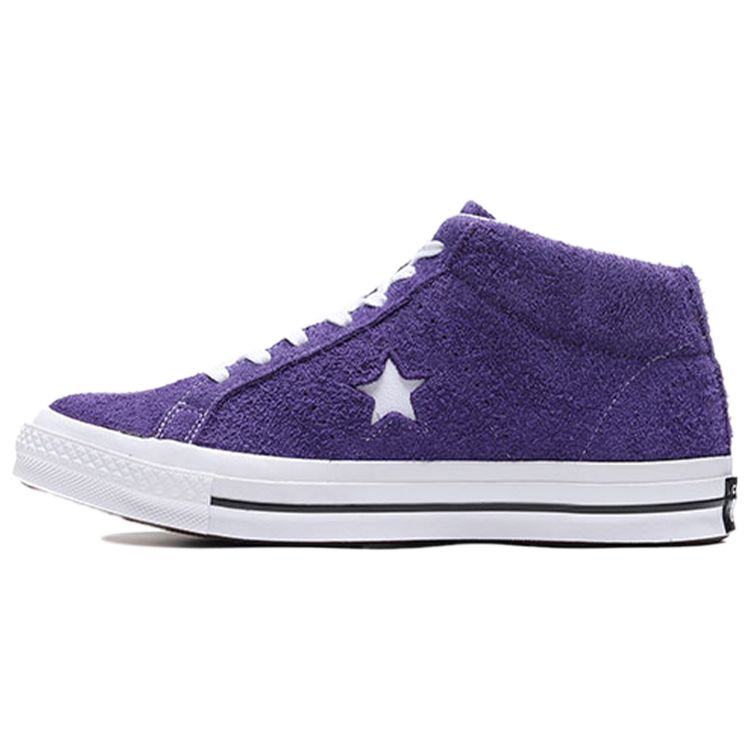 

Кроссовки унисекс Converse One Star Mid Purple Fuzz белые 162578C