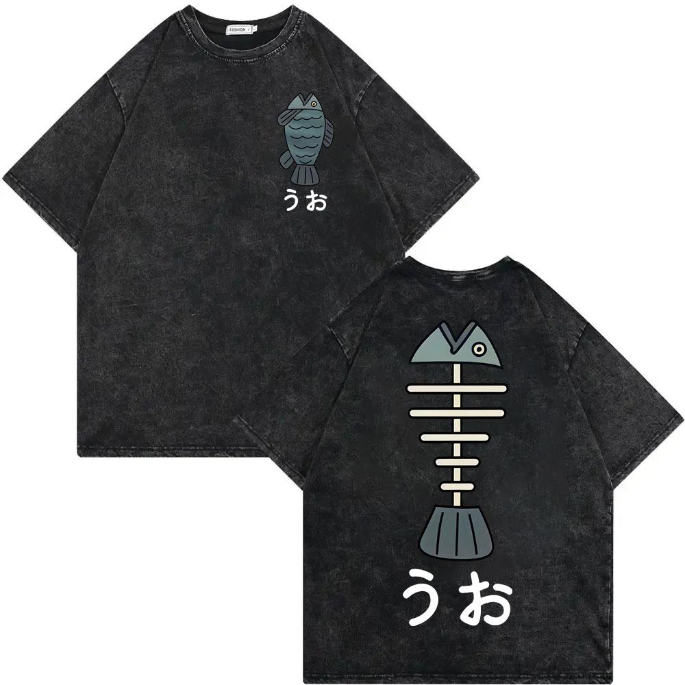 Dandadan Turbo Granny Anime Graphic T Shirts High Street Fashion Trend Vintage Washed Tshirt Men Women Casual Cotton Tshirts