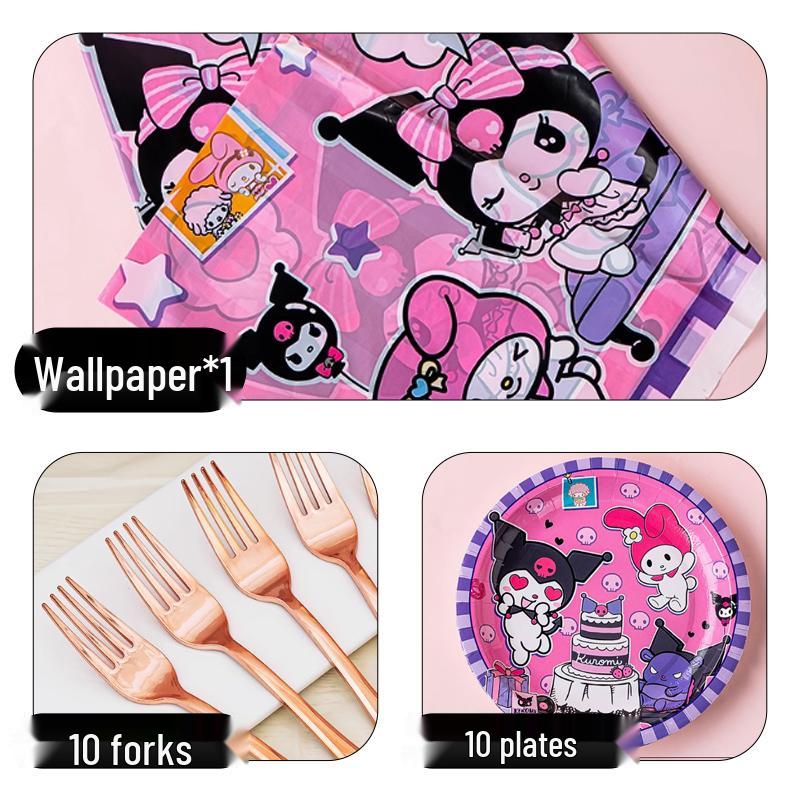 Disposable Party Supplies Set: Paper Plates and Cups for Birthdays and Weddings