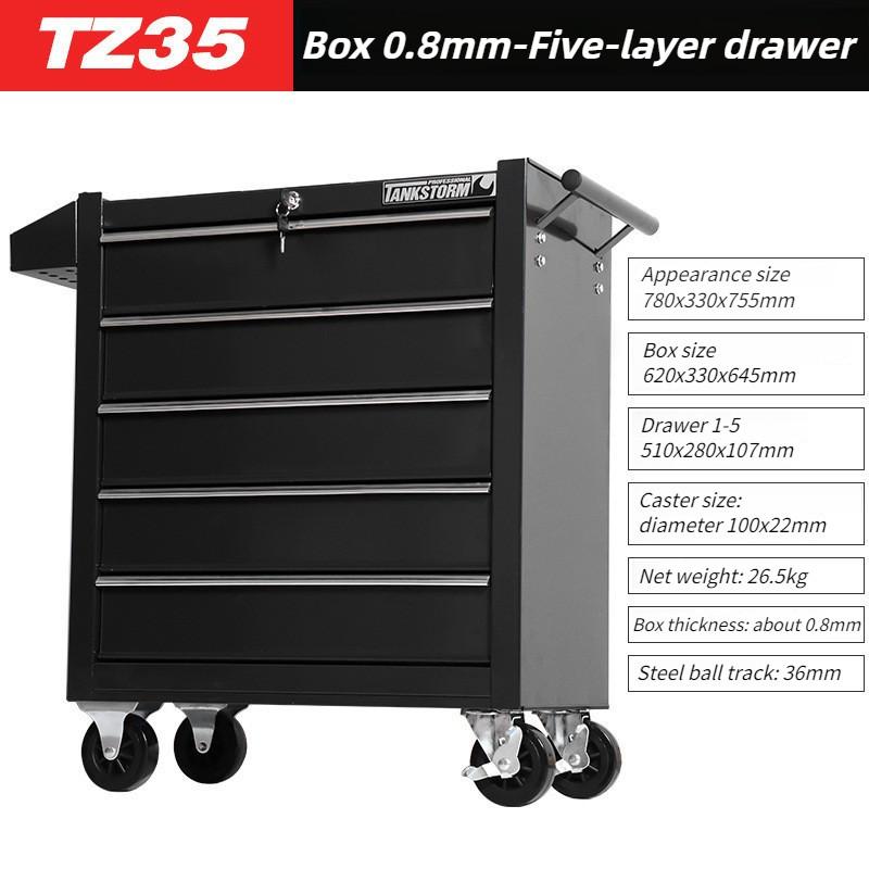Box Trolley Tool Cart Storage Toolbox Tank Drawer Auto Repair Cart Multifunctional Mobile Cabinet Trolley Tool