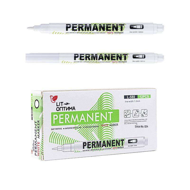 Waterproof White Art Marker, 1.0 Line Width, Water-Based Highlight & Graffiti Pen