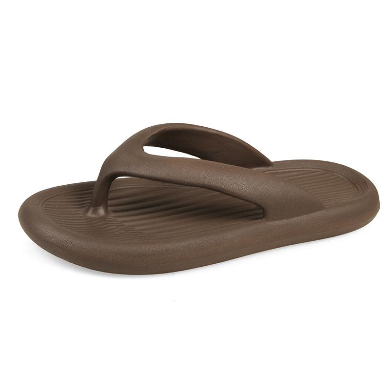 Flip-flops women's summer foot pinch thick bottom wear sandals beach couple new men's bathroom bath non-slip slippers