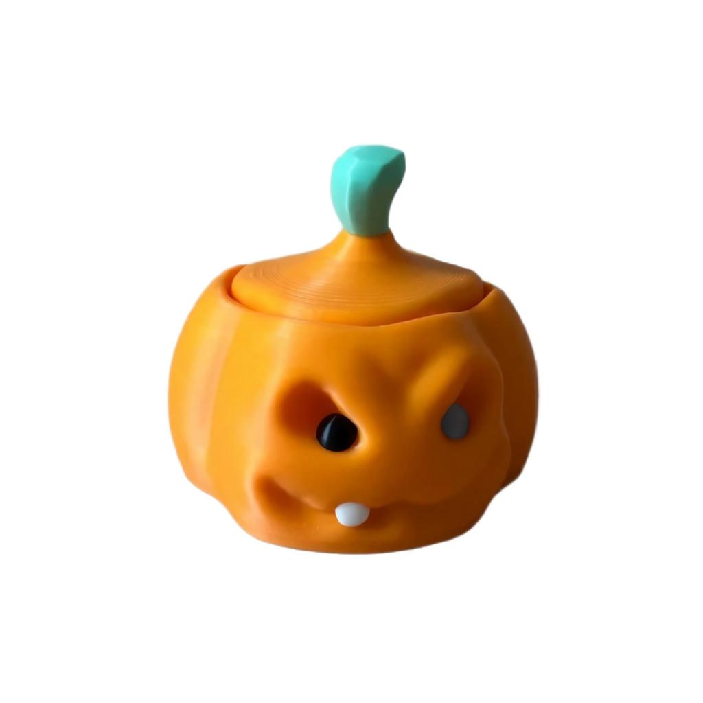 3D Printed Pumpkin Candy Box for Halloween Storage