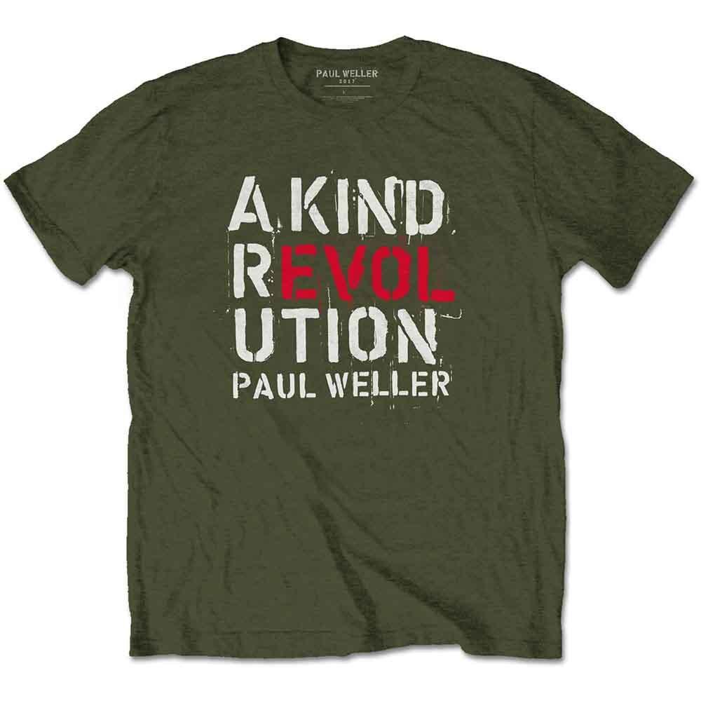 

Paul Weller A Kind Revolution T-Shirt Green New Unisex T-Shirt XXL