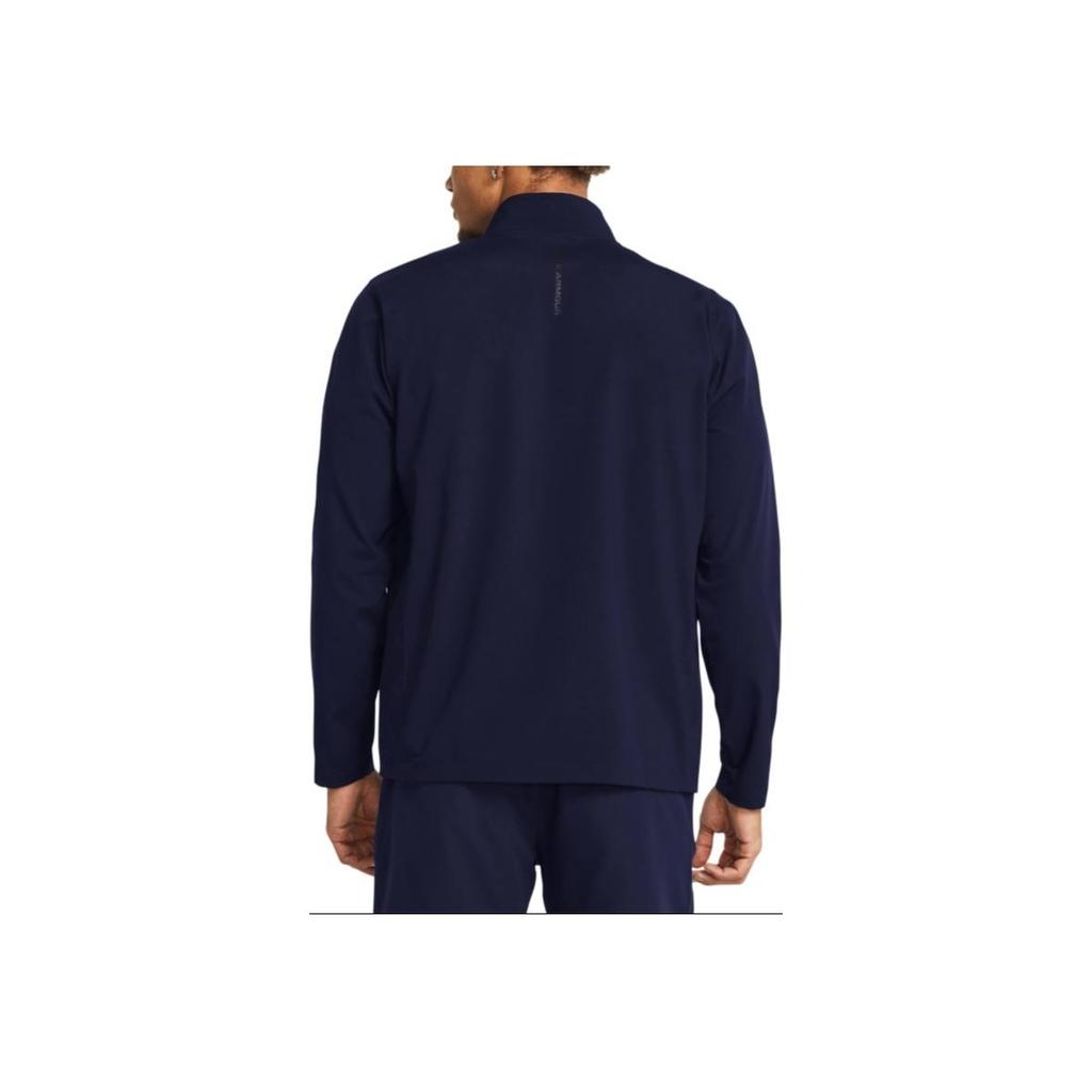 Under Armour Solid Color Casual Golf Water-Resistant Long Sleeve Jacket Men Jackets Navy-Blue 1383150-410