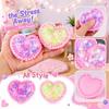 Heart Shaped Stress Relief Toy Squeeze Sensory Fidget for Relaxation and Focus for Home Office School Use Pack of 2
