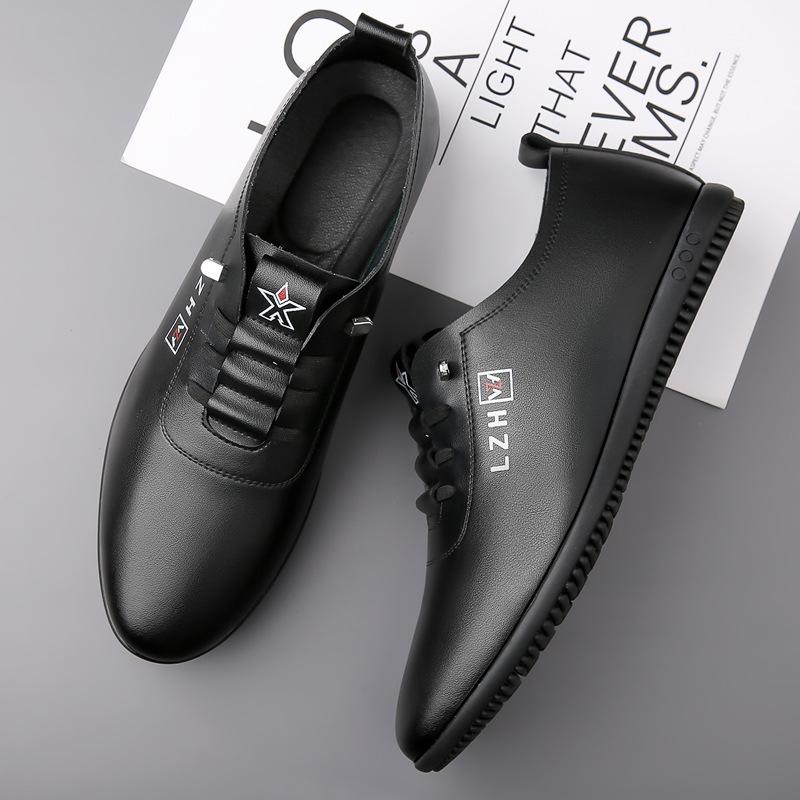 Summer slip-on white shoes men's casual soft soled driving shoes light soft men's shoes M1033