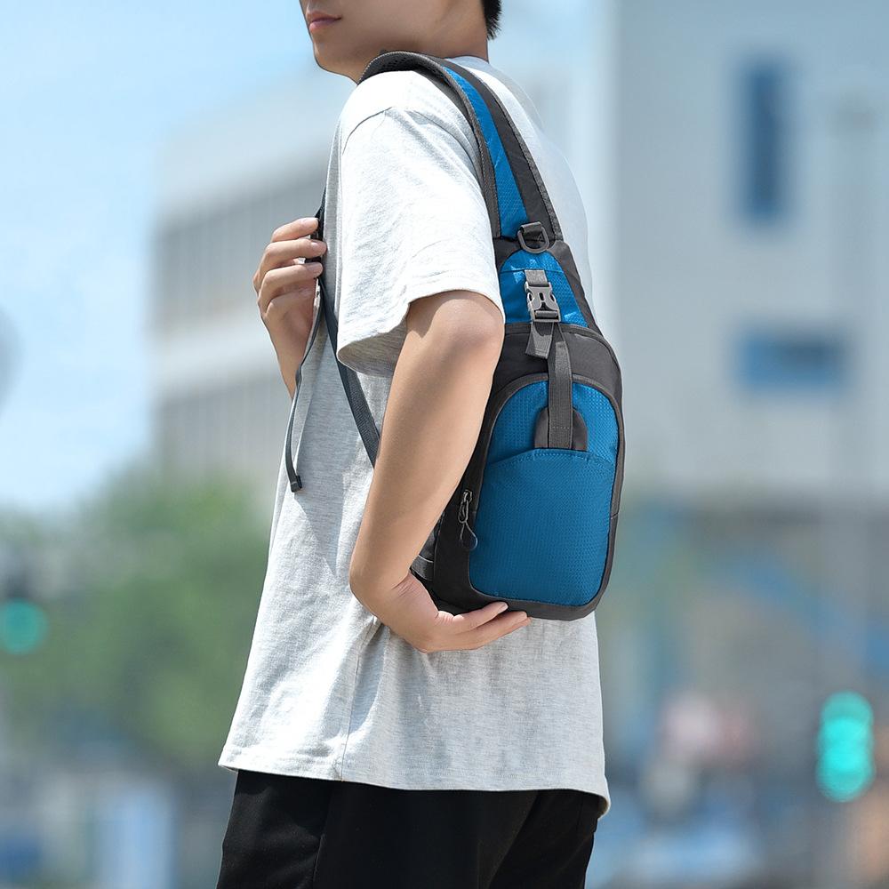 Breast bag Lightweight fanny pack Versatile backpack Storage Casual breast bag Outdoor travel Sports satchel