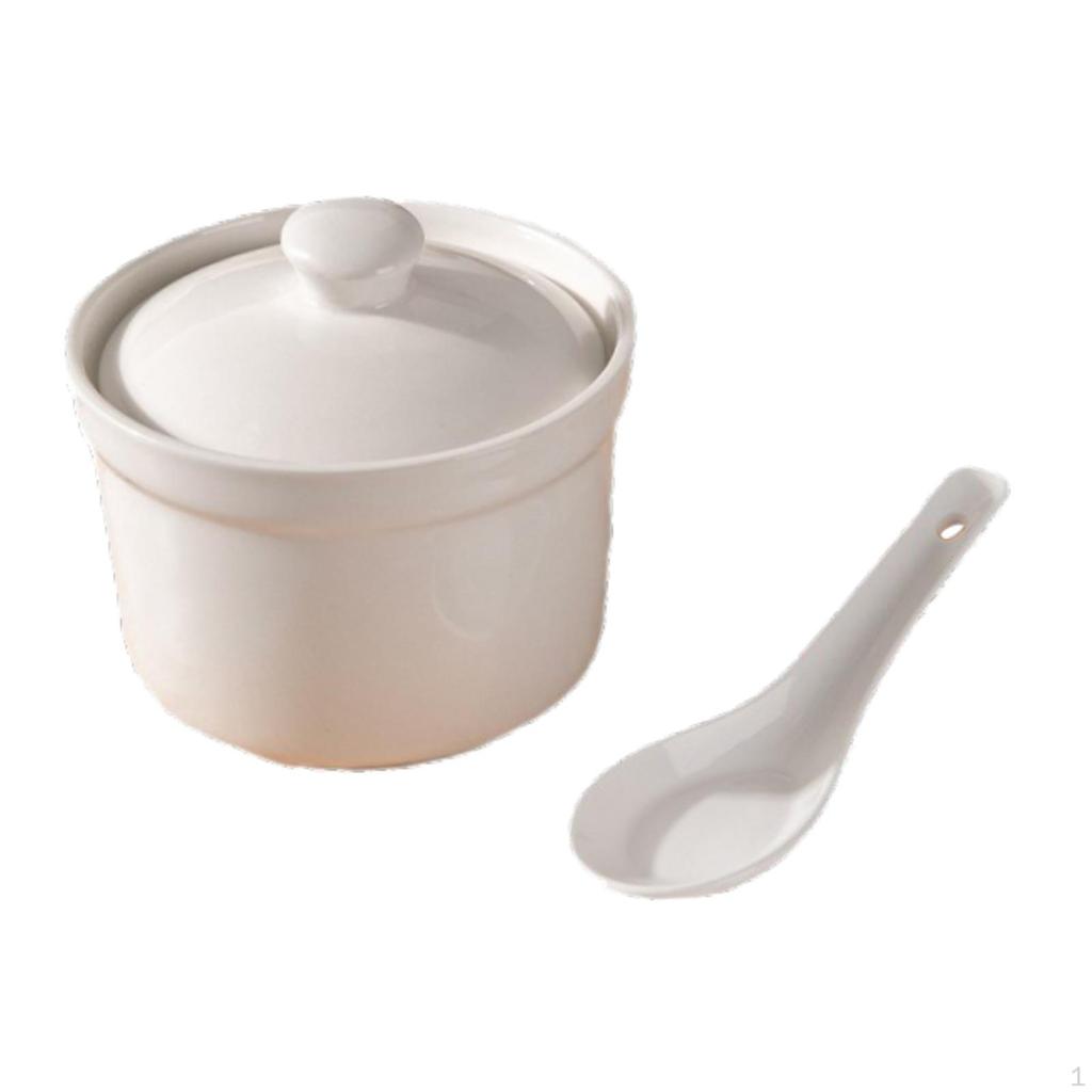 Redeform Spiselig Krukke Japansk Rett med Lokk Keramisk Gryterett Dampingkopp