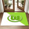 VfL Wolfsburg FC Design Kristall-Samt-Teppich Weiche Dekorationsmatte für Schlafzimmer Eingang